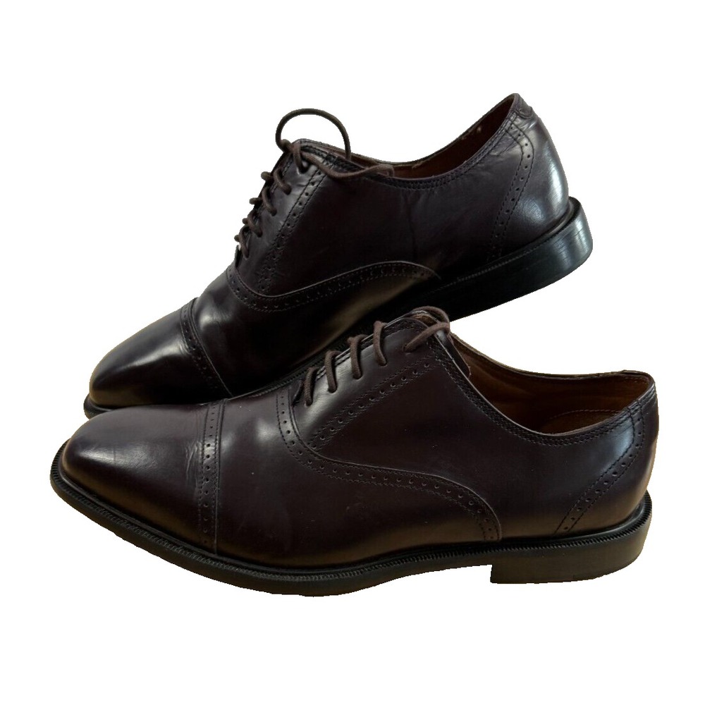 Rockport Adiprene by Adidas Mens Dark Brown Leather Oxford Dress Shoes 10.5M